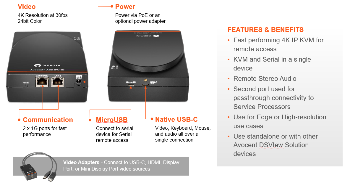 Vertiv™ Avocent® ADX IPUHD 4K IP KVM Image